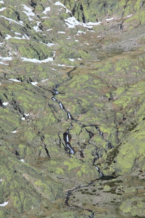 Snow gredos mountains in avila Spain