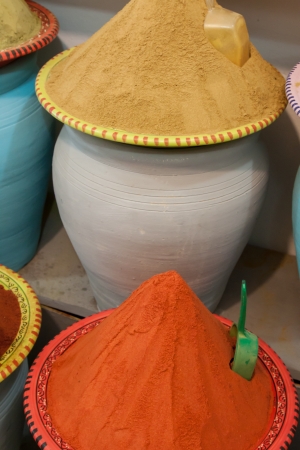 Spices at the market Marrakech, Moroccoの写真素材
