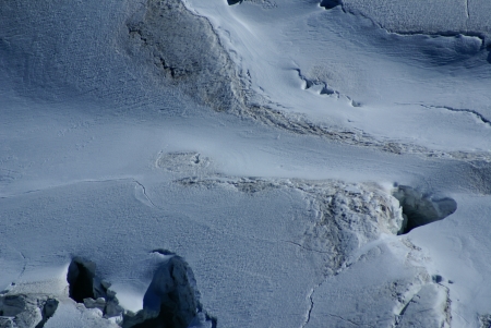Breithorn peak in Swiss Alps seen from klein Matterhorn