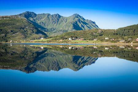 Beautiful landscape of north Norway, Scandinaviaの写真素材