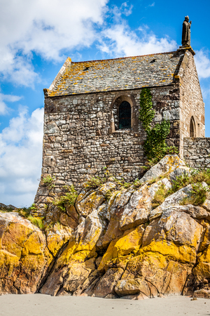Le Mont Saint Michel, Normandy, Franceの写真素材