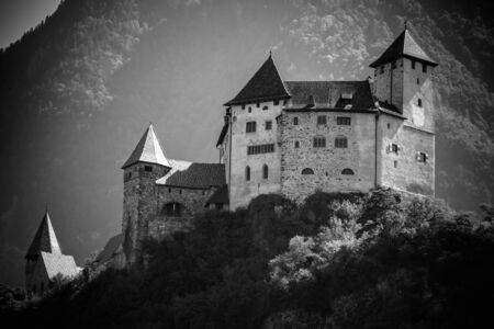 Vaduz castle view, Lichtensteinのeditorial素材