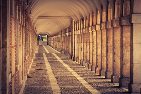 Hallway in Royal Palace of Aranjuez (Spain)のeditorial素材