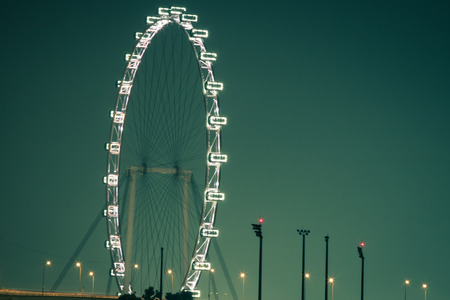 Singapore Flyer - the Largest Ferris Wheel in the World.のeditorial素材