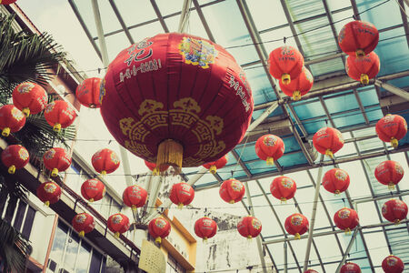 Kuala Lumpur,Malaysia,December 18,2013:
Chinese New Year decorations in Chinatown,Kuala Lumpurのeditorial素材