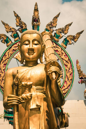 Statue of the buddha in Krabi,Thailandの写真素材