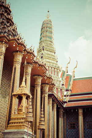 Wat Phra Kaew (Temple of the Emerald Buddha), Bangkok Thailand.のeditorial素材