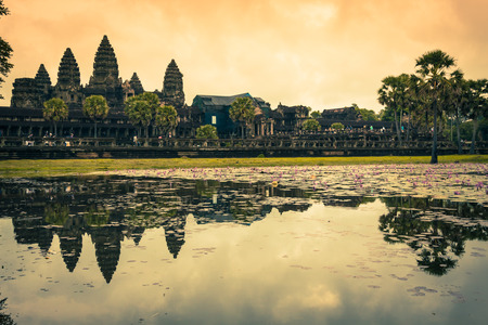 Angkor Wat Temple, Siem reap, Cambodia.の写真素材