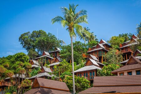 a luxurious resort in Phi Phi Island, a tropical Thailand islandの写真素材