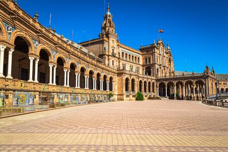 Spanish Square (Plaza de Espana) in Sevilla, Spain