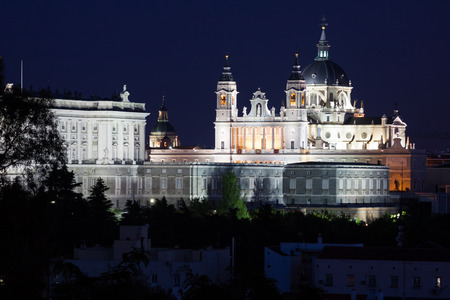 Santa Maria la Real de La Almudena - Cathedral in Madrid, Spainのeditorial素材