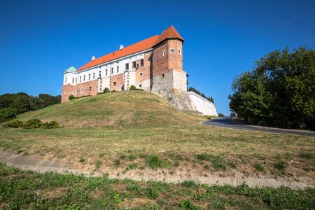 Old castle from 14th century in Sandomierz is located by Vistula river - the longest and biggest in Poland.のeditorial素材