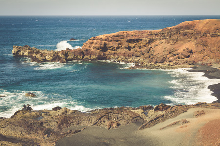 El Golfo bay, Western Lanzarote, Canary islands, Spain