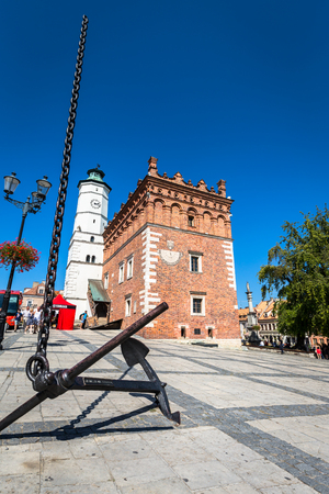 SANDOMIERZ, POLAND - AUGUST 30:Part of old town in Sandomierz is among oldest towns in Polandのeditorial素材