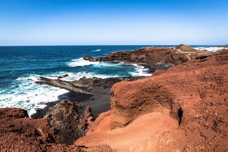 El Golfo, Lanzarote, Canary Islands, Spainの写真素材