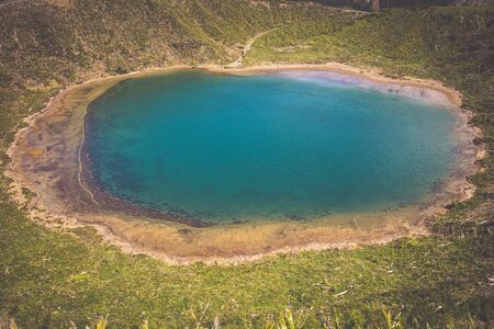 Beautiful lake of Sete Cidades, Azores, Portugal Europe