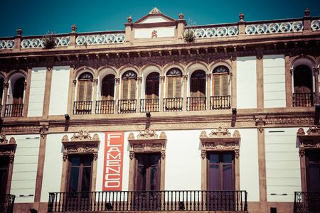 Ronda,Spain-3 May,2014:The plaza del Socorro is one of the more popular plazas in Rondaのeditorial素材
