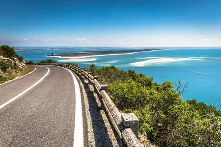 Beautiful landscape view of the National Park Arrabida in Setubal,Portugal.の写真素材