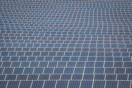 Solar panel produces green, environmentally friendly energy from the sun.
