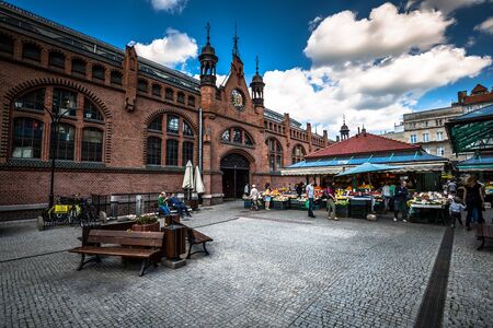 Gdansk, Poland- September 19,2015:Market place hall.