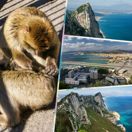 Collage of Gibraltar (my photos)の写真素材