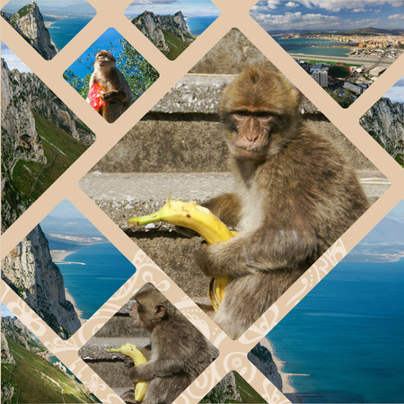 Collage of Gibraltar (my photos)の写真素材
