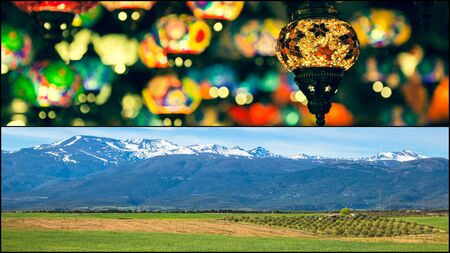 Collage of Granada, Spain (my photos)の写真素材