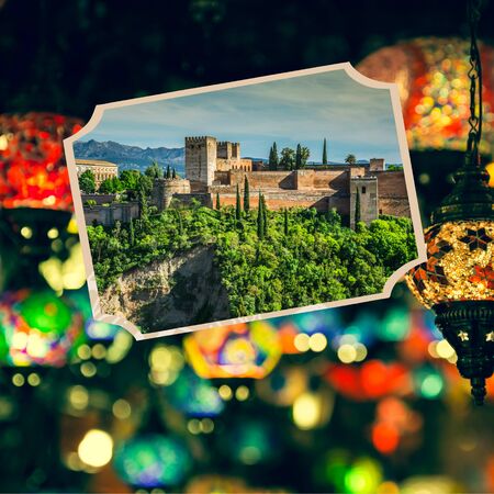 Collage of Granada, Spain (my photos)の写真素材