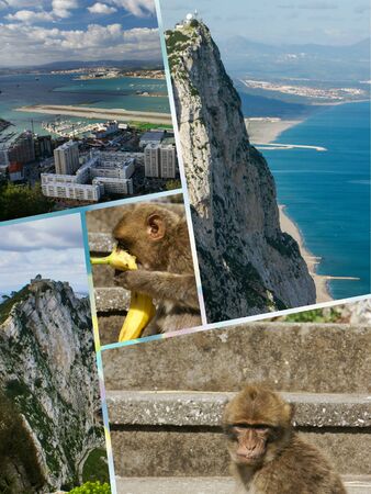 Collage of Gibraltar (my photos)の写真素材