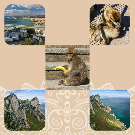 Collage of Gibraltar (my photos)の写真素材
