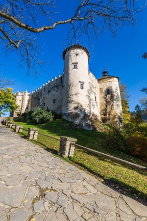 Beautiful view of Niedzica castle, Poland, Europeのeditorial素材