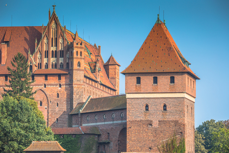 Malbork Castle in Poland medieval fortress built by the Teutonic Knights Orderの写真素材