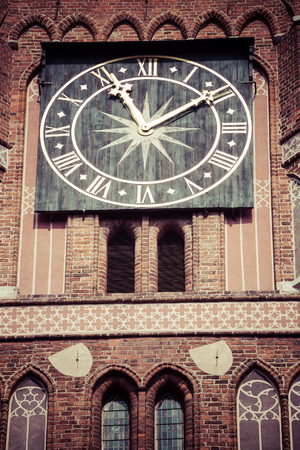 city hall of Torun, Rynek Staromiejski, Kuyavia-Pomerania, Polandの写真素材