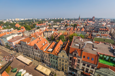 Torun,Poland-September 11,2016:Torun panorama seen from tower of the Old Town Hallのeditorial素材