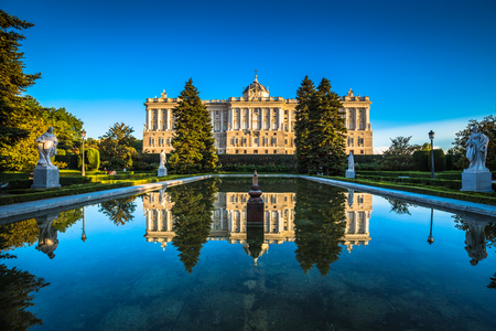 Royal Palace ,Famous monument of the city of madridの写真素材