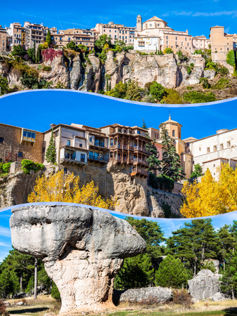 Collage of Cuenca Spain Europe.の写真素材