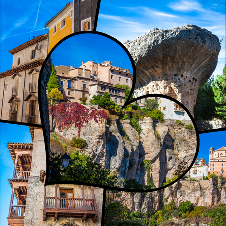 Collage of Cuenca Spain Europe.の写真素材
