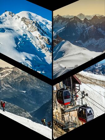 Collage of Chamonix France