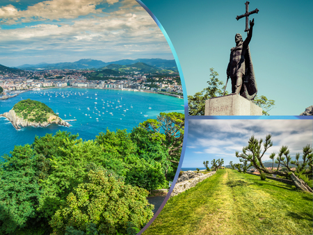 Collage of Asturias Spainの写真素材