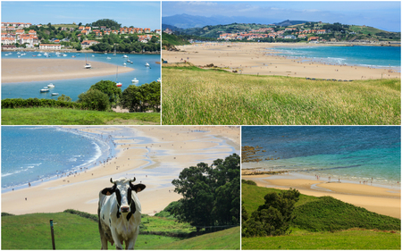 Collage of Asturias Spainの写真素材