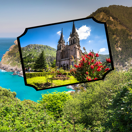 Collage of Asturias Spainの写真素材