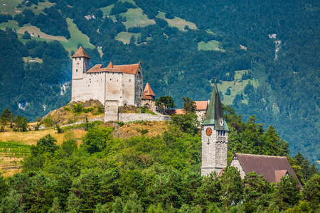 Vaduz castle view, Lichtensteinのeditorial素材