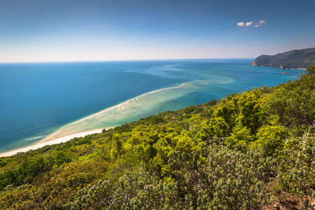 Beautiful landscape view of the National Park Arrabida in Setubal,Portugal.の写真素材