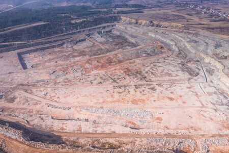 Open pit mine - aerial view