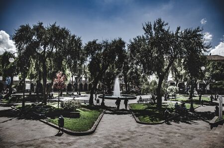 Park in Cuscoのeditorial素材