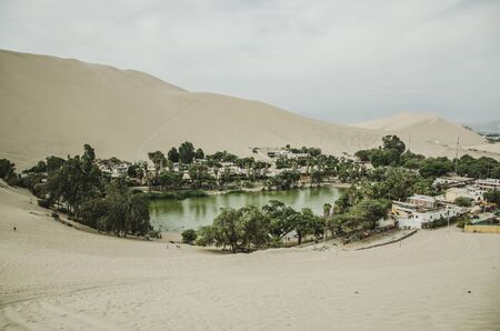 Oasis of the Huacachina - Ica - Peruの写真素材