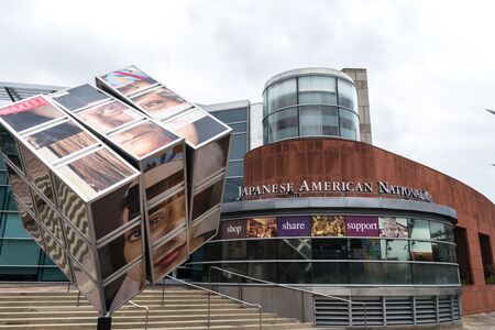 LOS ANGELES, USA - FEBRUARY 18, 2017: Exterior view of the Japanese American National Museum on Los Angelesのeditorial素材