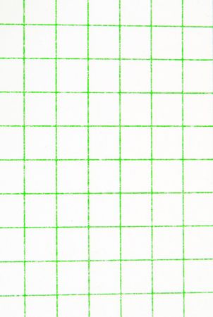 green cell is on the white sheet of paperの写真素材