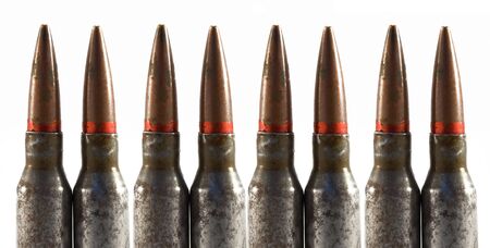 isolated 5.45 assault rifle cartridgesの写真素材 [40008272674] - イメージマート