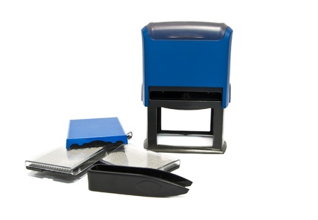 stamp is isolated on a white backgroundの写真素材